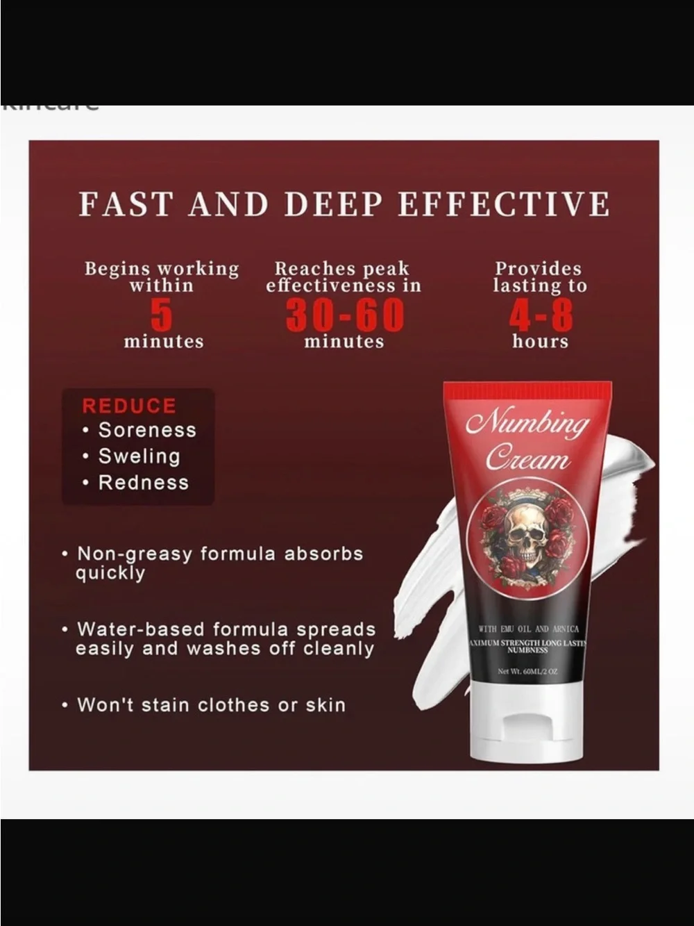 Numbing Cream - Red/Black Numbing Cream